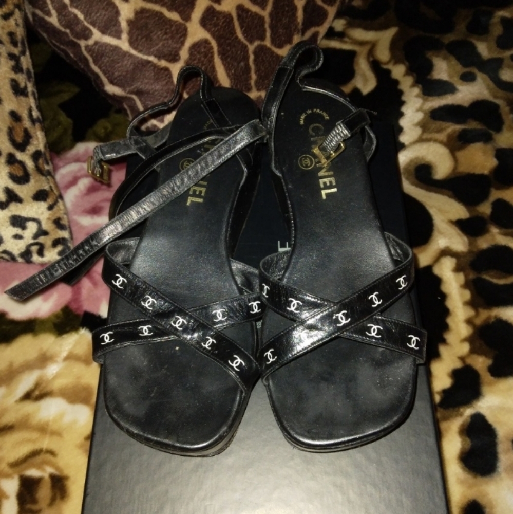 authentic vintage Chanel sandals